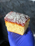 Jam & Coconut Traybake